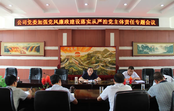 隴運(yùn)集團(tuán)公司黨委召開加強(qiáng)黨風(fēng)廉政建設(shè)，全面從嚴(yán)治黨落實(shí)主體責(zé)任專題會(huì)議