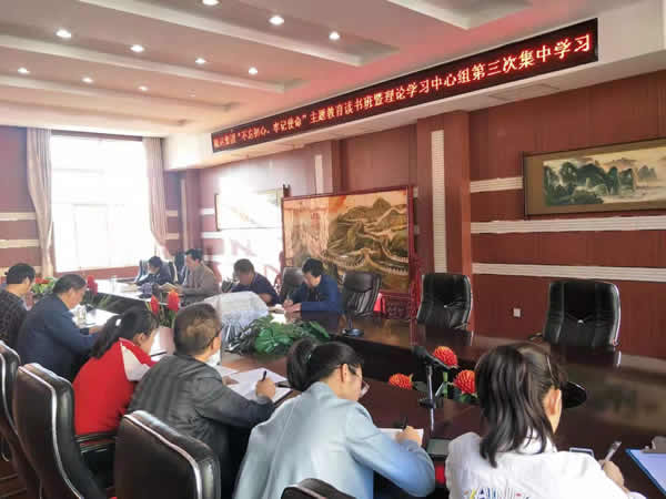 隴運(yùn)集團(tuán)公司召開“不忘初心、牢記使命”主題教育讀書班暨理論學(xué)習(xí)中心組第三次、第四次集中學(xué)習(xí)會(huì)議